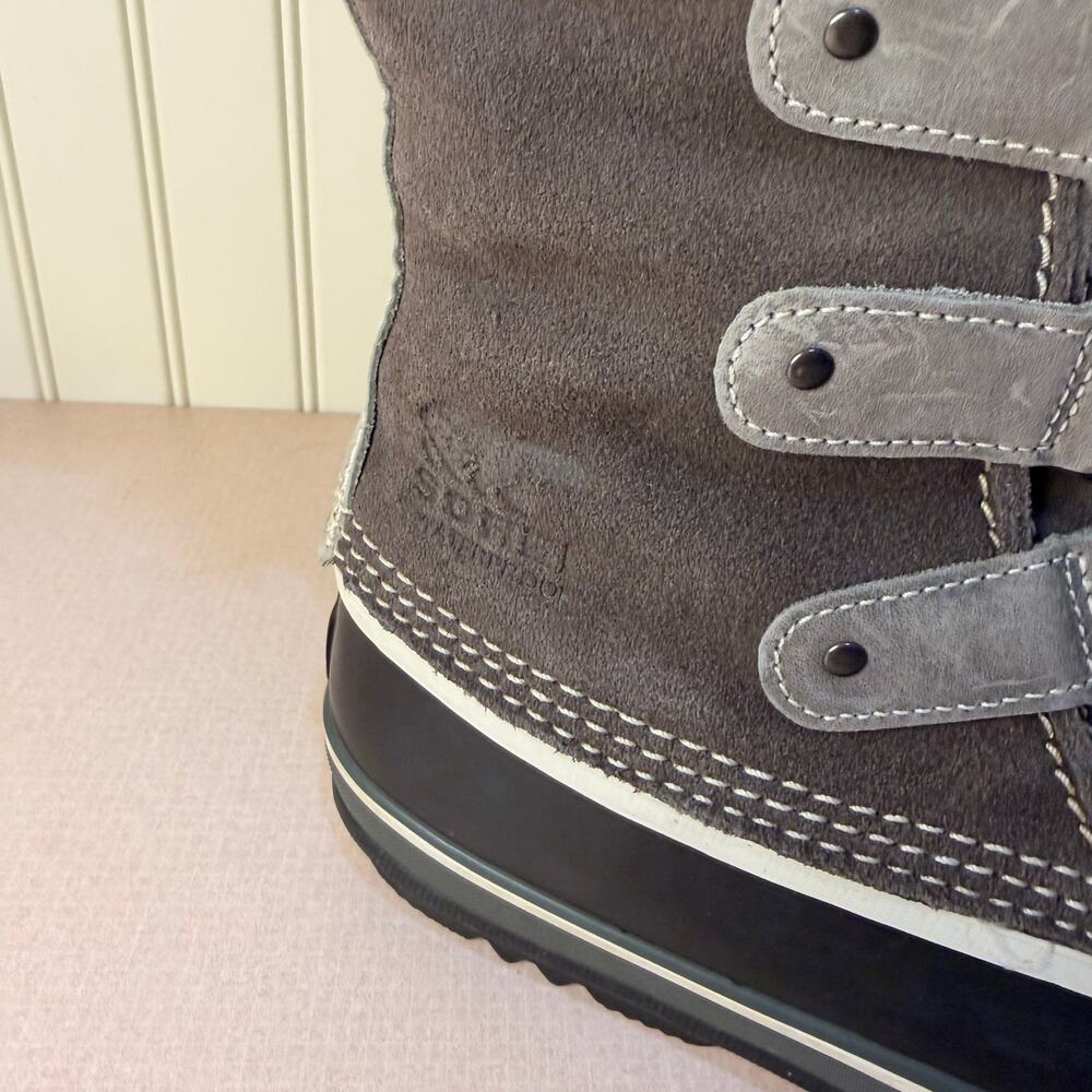 Sorel Womens Joan of Arctic Waterprooof Winter Snow Boots Size 10 Gray Fur - Picture 8 of 8